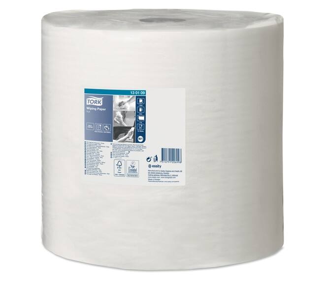 Poetspapier Tork W1 Advanced 1-laags 1180m wit 130109