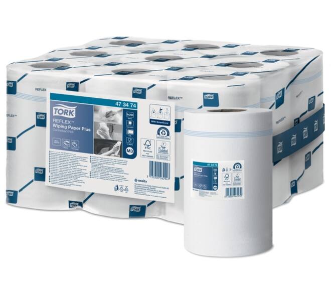 Poetspapier Tork M3 Reflex Plus Advanced 2-laags 200 vel wit 473474