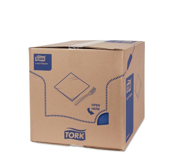 Lunchservet Tork Advanced 1/8 vouw 2-laags 328x325mm 200 vel donkerblauw 477421