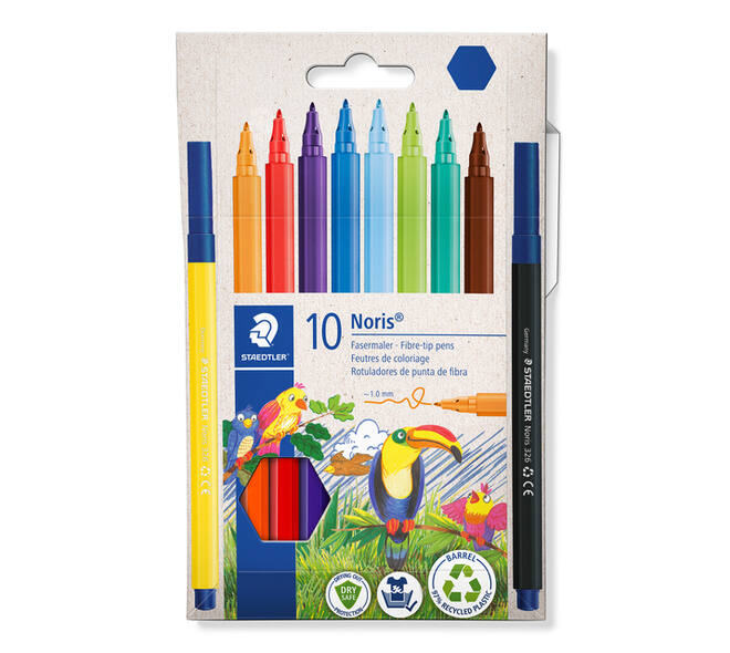 Kleurstift Staedtler Noris 326 kartonnen etui 10 kleuren