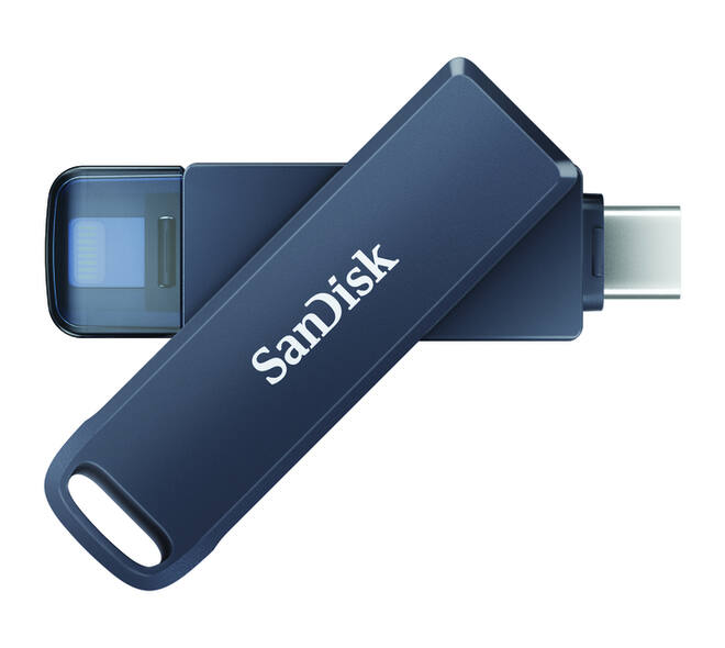 Phone Drive 128GB lightning- USB-C blauw
