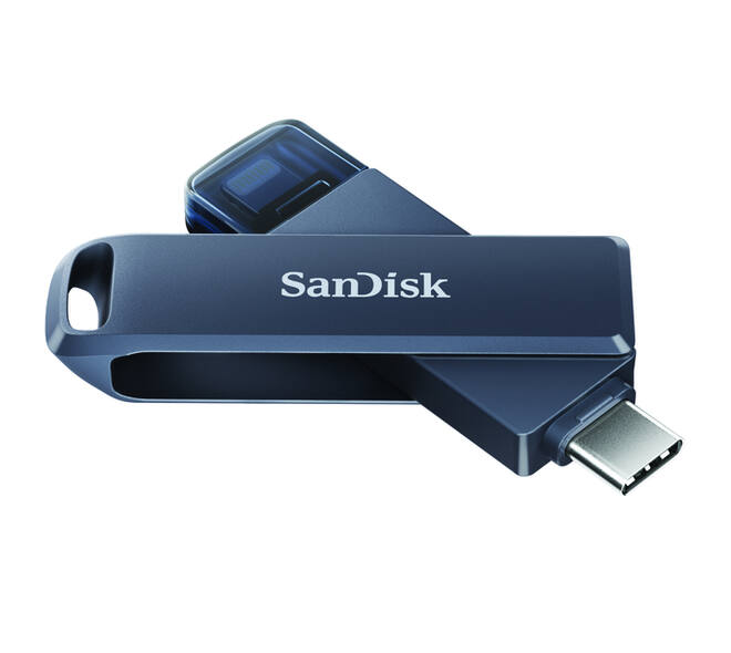 Phone Drive 128GB lightning- USB-C blauw