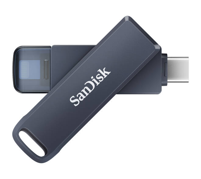 Phone Drive 256GB lightning- USB-C blauw
