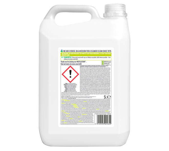 Afwasmiddel Ecover citroen & aloë vera navulling 5L