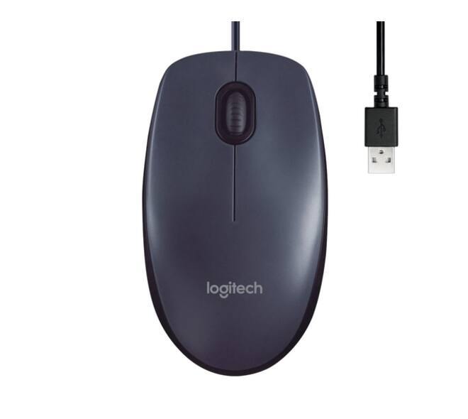 Muis Logitech USB B100 zwart