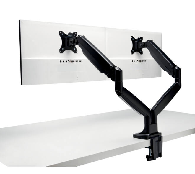 Monitorarm Kensington One-touch in hoogte verstelbaar dubbel