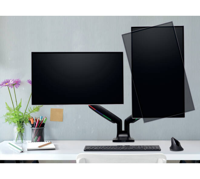Monitorarm Kensington One-touch in hoogte verstelbaar dubbel