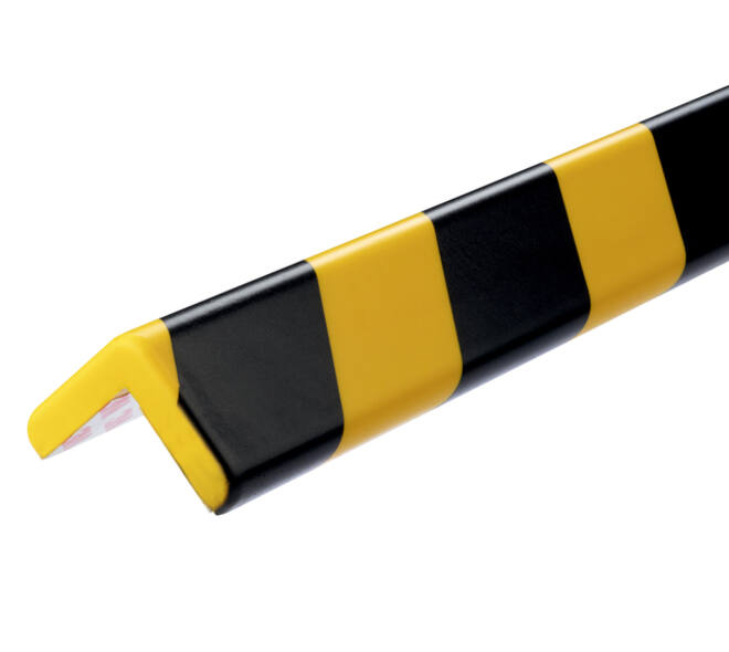 Beschermingsprofiel Durable C35 hoek 1m geel zwart