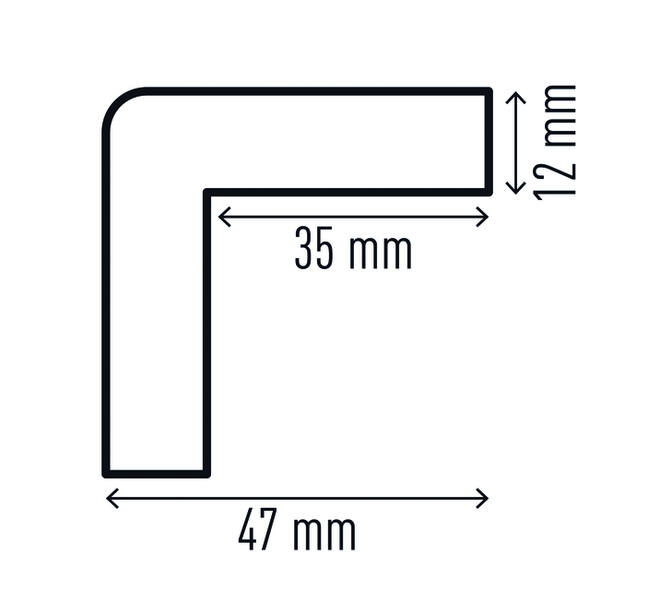 Beschermingsprofiel Durable C35 hoek 1m geel zwart