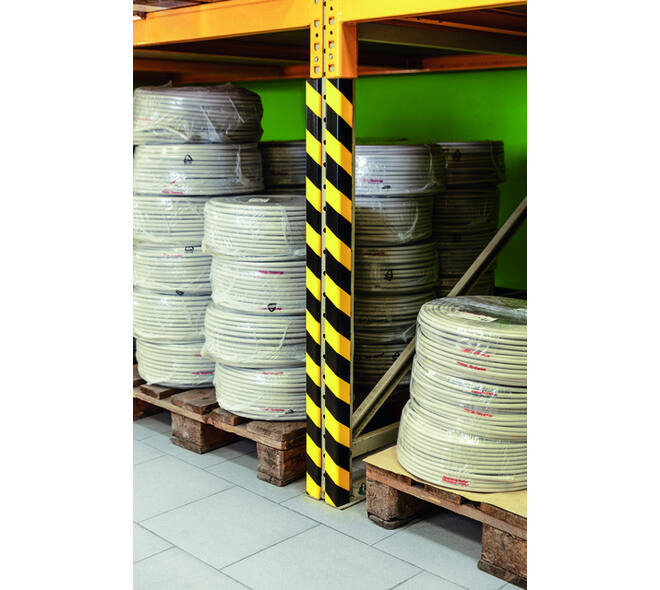 Beschermingsprofiel Durable C35 hoek 1m geel zwart