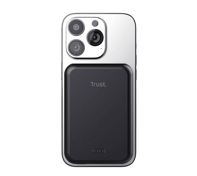 Powerbank Trust Magnetic draadloos 5000MAH zwart