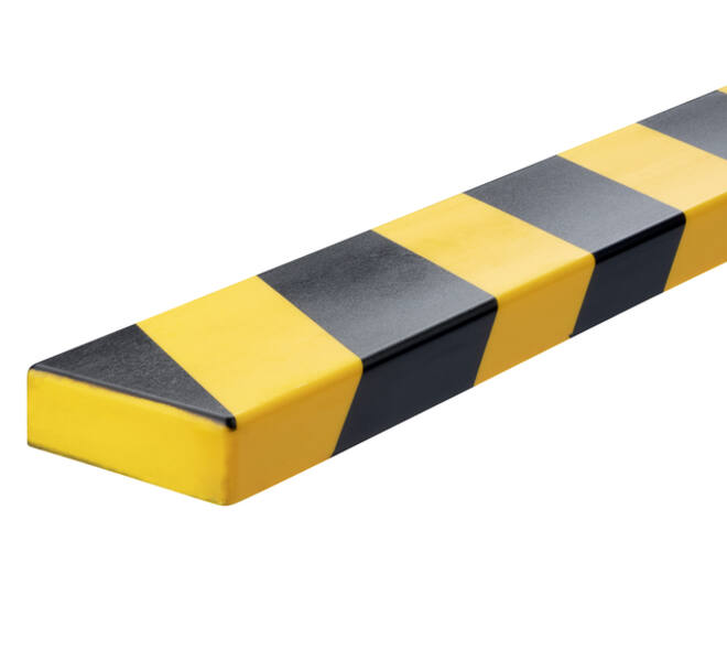Beschermingsprofiel Durable S20 recht 1m geel zwart