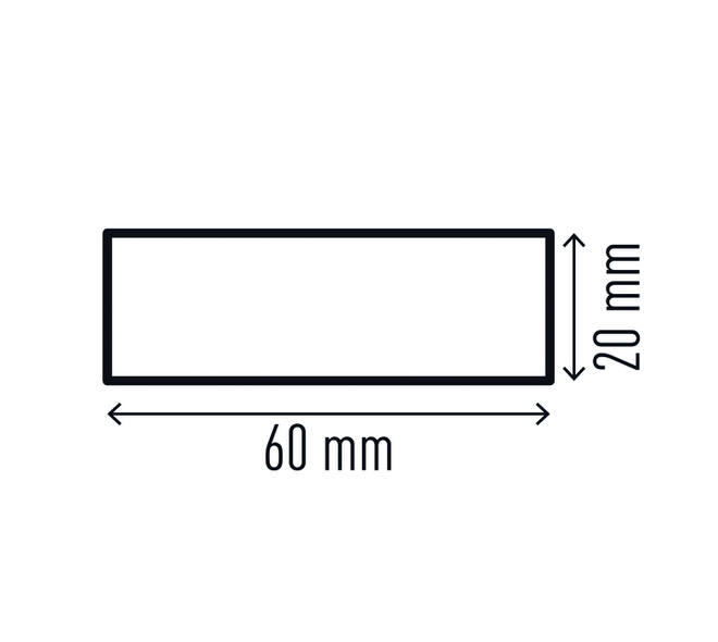 Beschermingsprofiel Durable S20 recht 1m geel zwart