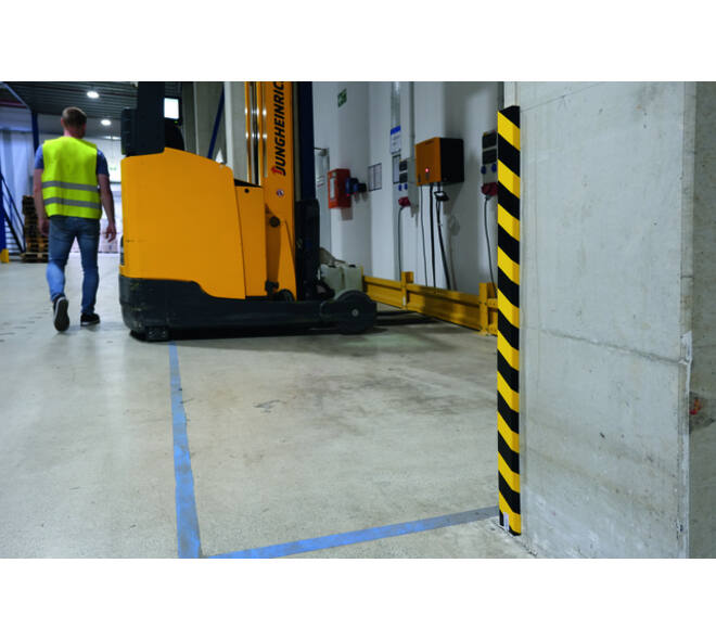 Beschermingsprofiel Durable S20 recht 1m geel zwart