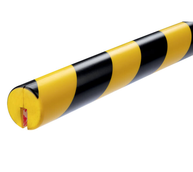 Beschermingsprofiel Durable E8R hoek 1m geel zwart