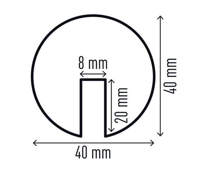 Beschermingsprofiel Durable E8R hoek 1m geel zwart