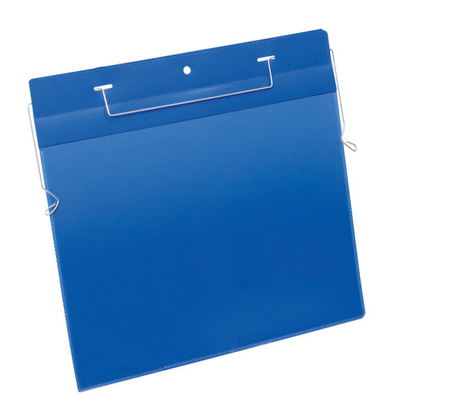 Documenthoes Durable A4 met ophangbeugel liggend blauw 50 stuks