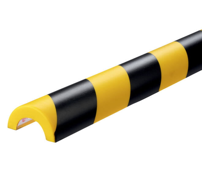 Beschermingsprofiel Durable P30 buis 1m geel zwart