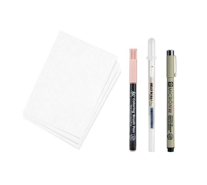 Tekenset Sakura Creative Kit Cherry Blossom 6 stuks