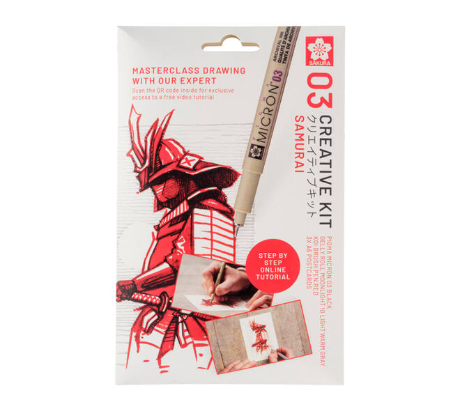Tekenset Sakura Creative Kit Samurai 6 stuks