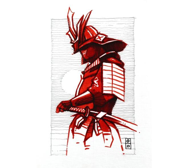Tekenset Sakura Creative Kit Samurai 6 stuks