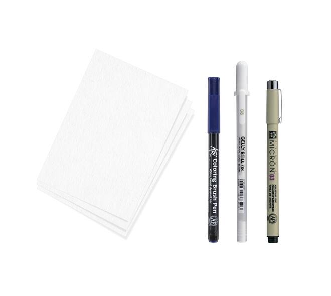 Tekenset Sakura Creative Kit Kanagawa 6 stuks