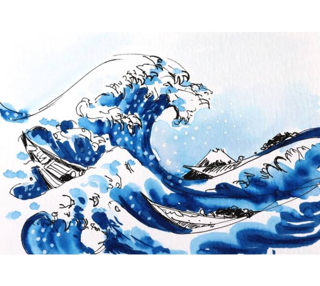 Tekenset Sakura Creative Kit Kanagawa 6 stuks
