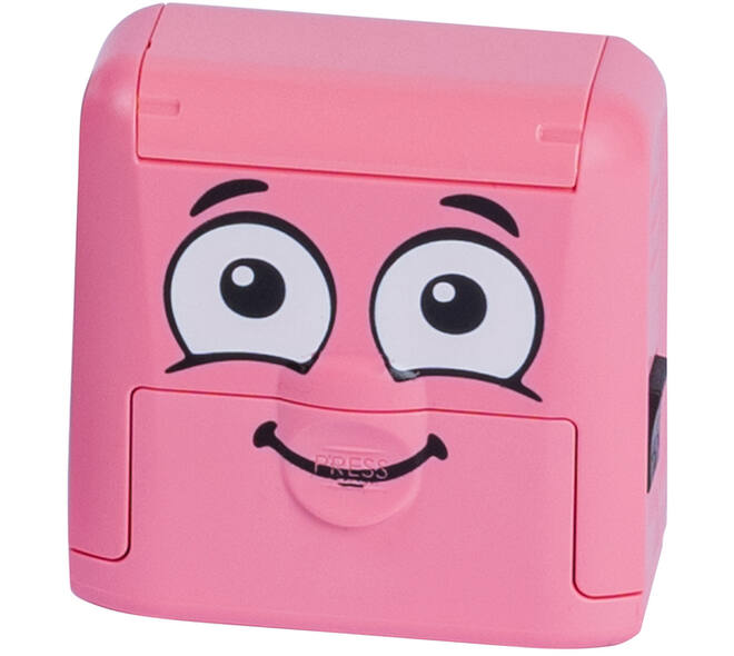 Textielstempel Colop Marky personaliseerbaar roze