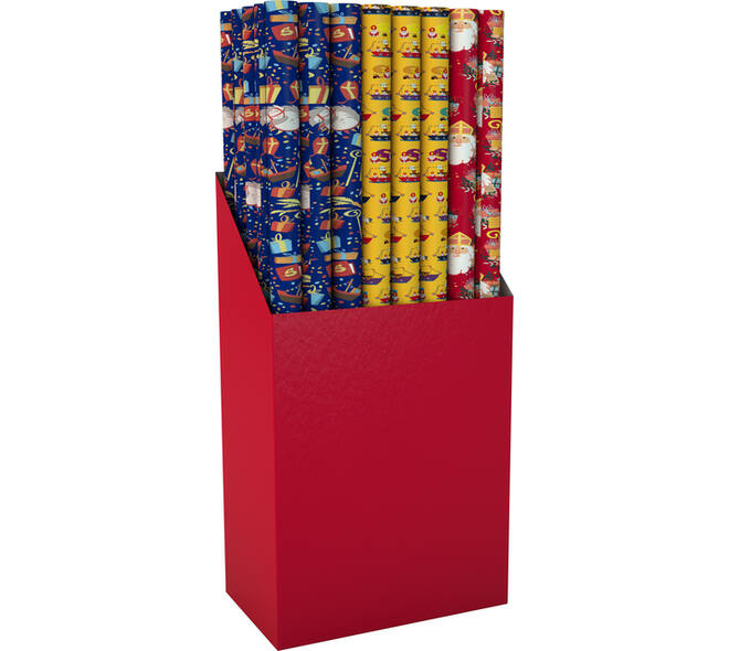 Inpakpapier Sinterklaas 300x100cm assorti