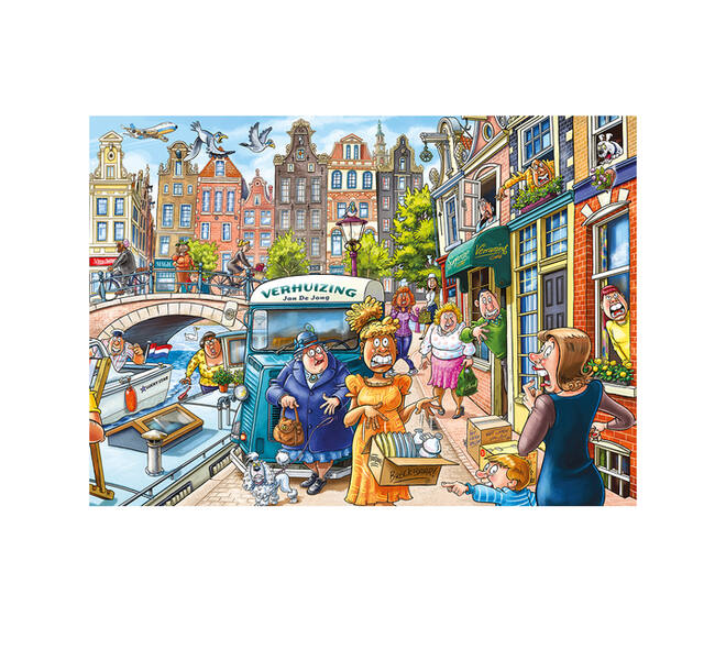Puzzel Wasgij Original 45 Verhuisdag! 1000st
