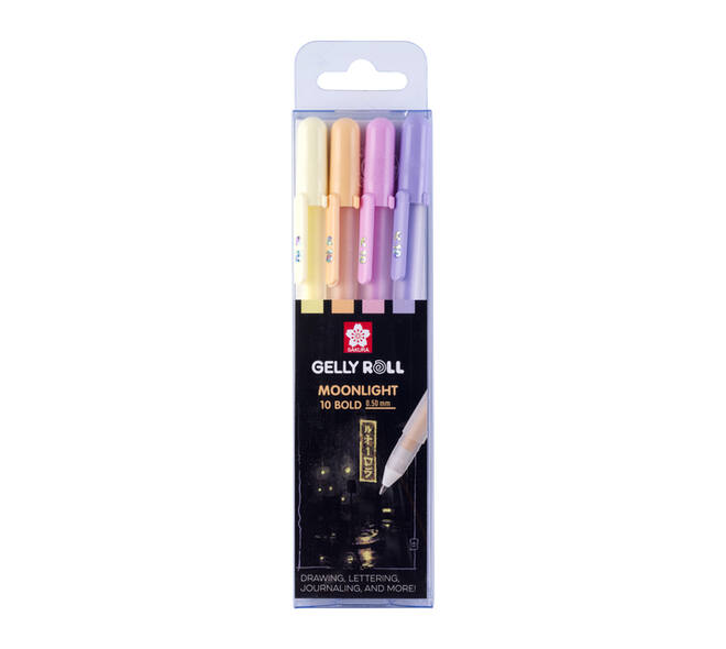 Gelschrijver Sakura Gelly Roll Moonlight 10 sunrise set à 4 kleuren