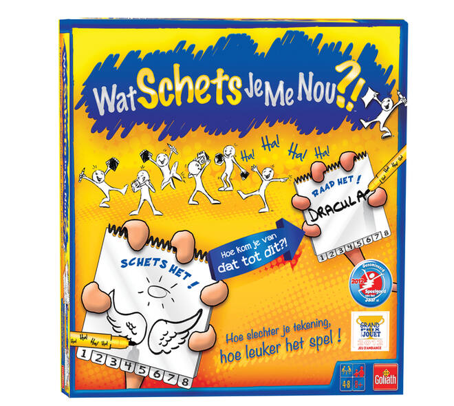 Spel Wat schets je me nou?! 6 spelers