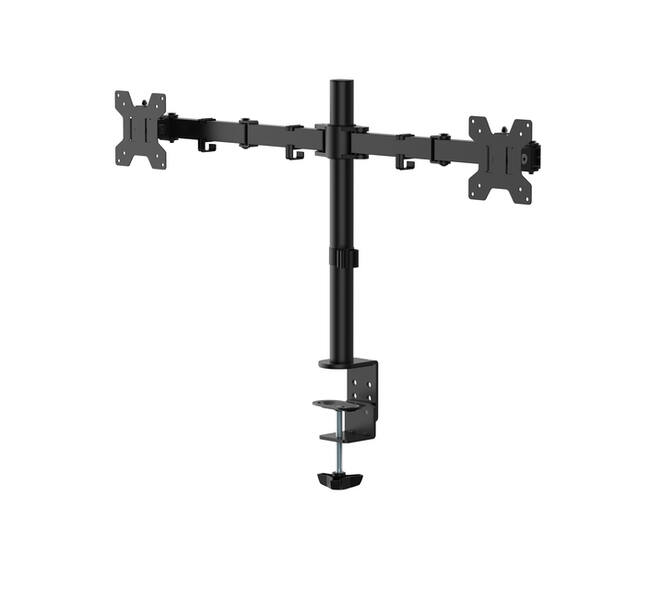 Monitorarm Quantore 2 schermen 17-27 inch zwart