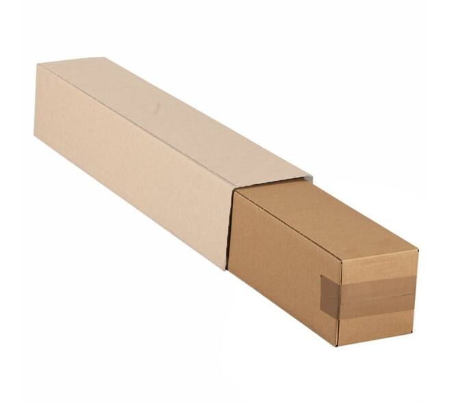 Vierkante koker IEZZY 750x120x120mm bruin bodem
