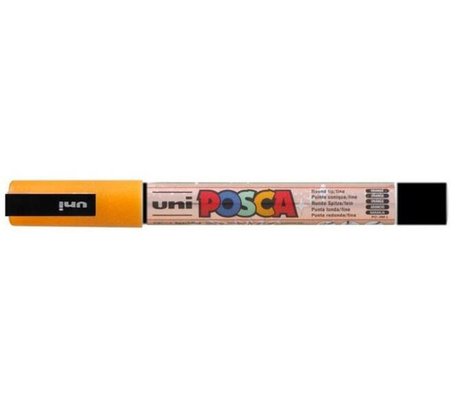 Paintmarker Uni POSCA PC3M fijn glitter oranje