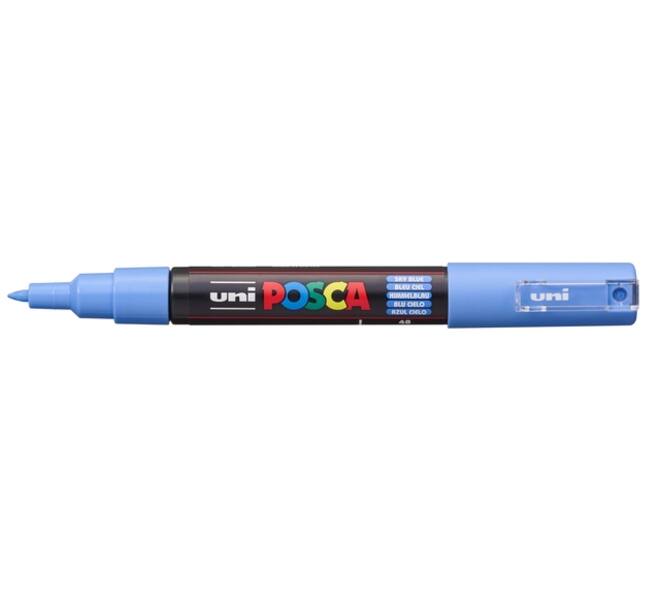 Paintmarker Uni POSCA PC1MC extra fijn hemelsblauw