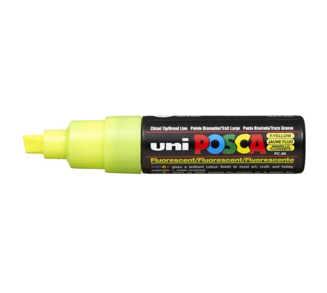 Paintmarker Uni POSCA PC8K breed schuin fluor gl