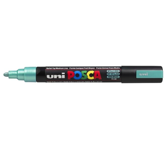 Paintmarker Uni POSCA PC5M medium metallic groen
