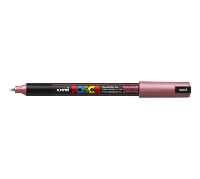 Paintmarker Uni POSCA PC1MR extra fijn metallic rood