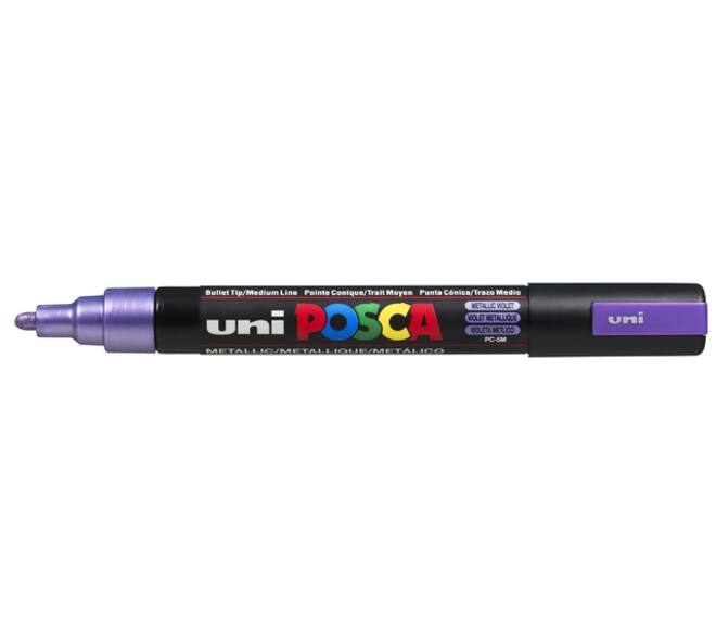 Paintmarker Uni POSCA PC5M medium metallic paars