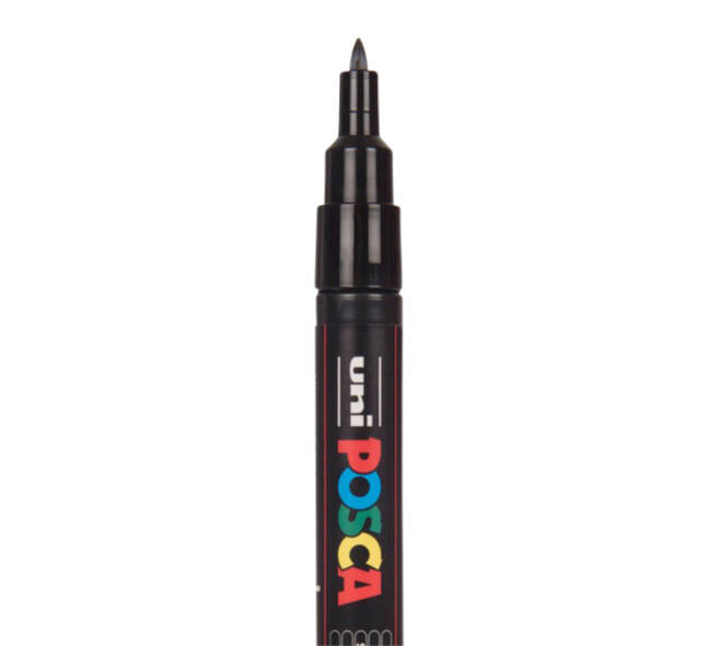 Paintmarker Uni POSCA PC1MC extra fijn wit