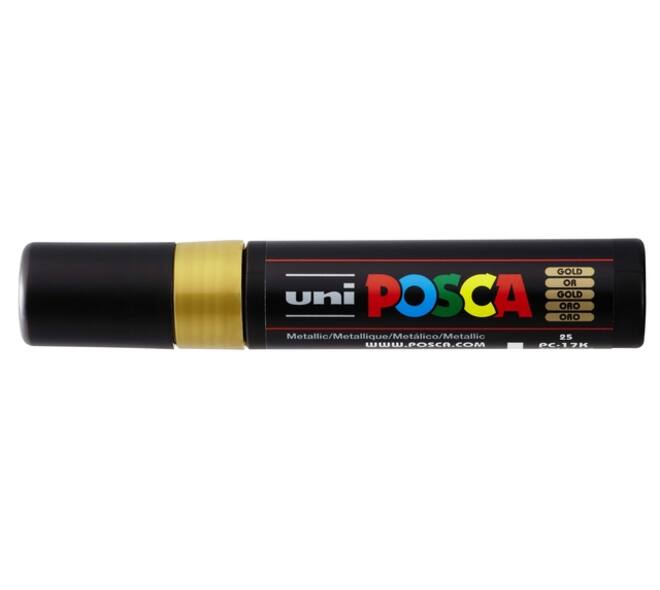 Paintmarker Uni POSCA PC17K extra breed rechthoek goud