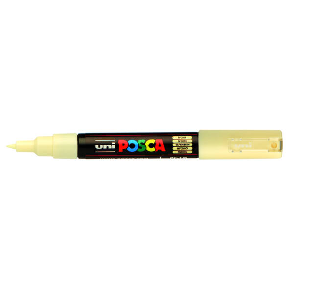 Paintmarker Uni POSCA PC1MC extra fijn ivoor