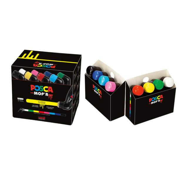 Paintmarker Uni POSCA PCM22 Mop'r assorti set à 8 stuks