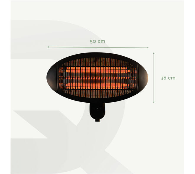 Terrasverwarmer BRASQ PHW100 hangend elektrisch