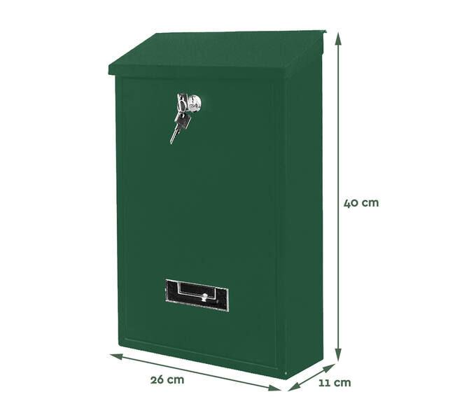 Brievenbus BRASQ PB100 Basic wand groen
