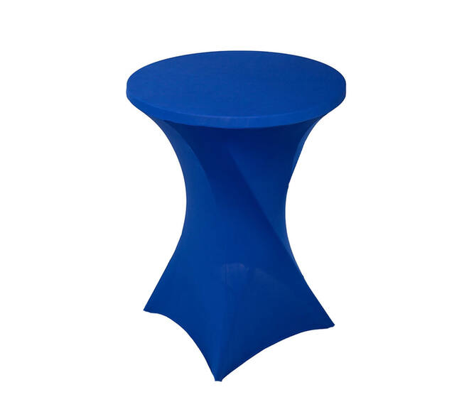 Tafelrok BRASQ voor statafel 80cm blauw