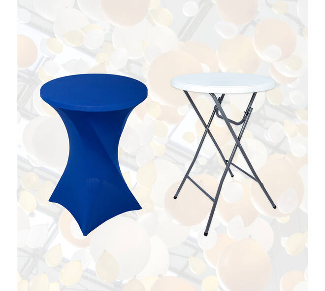 Tafelrok BRASQ voor statafel 80cm blauw