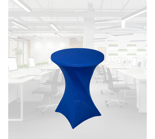 Tafelrok BRASQ voor statafel 80cm blauw