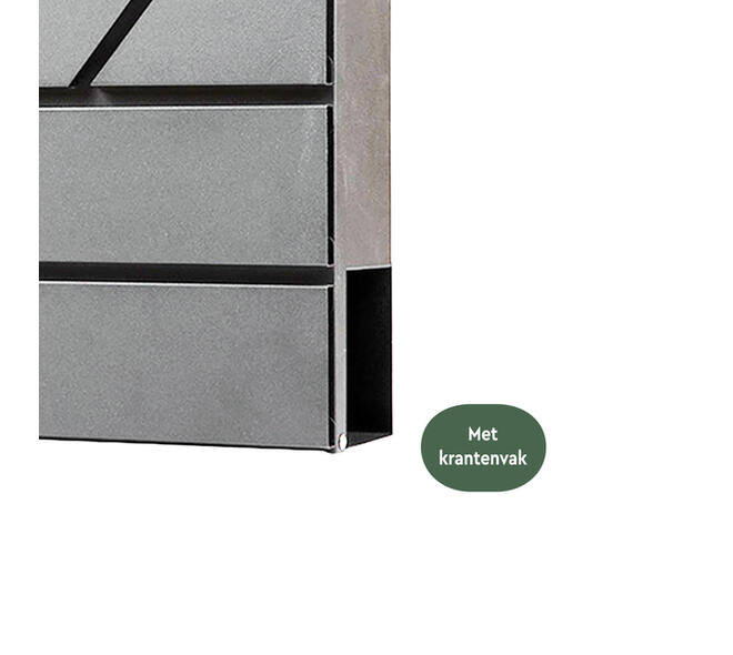 Brievenbus BRASQ PB200 Deluxe wand rvs